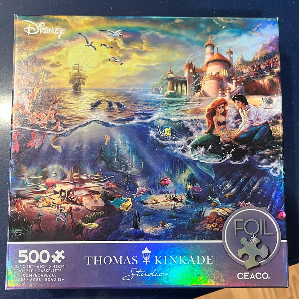500 pc Little Mermaid Thomas Kincaid puzzle CEACO